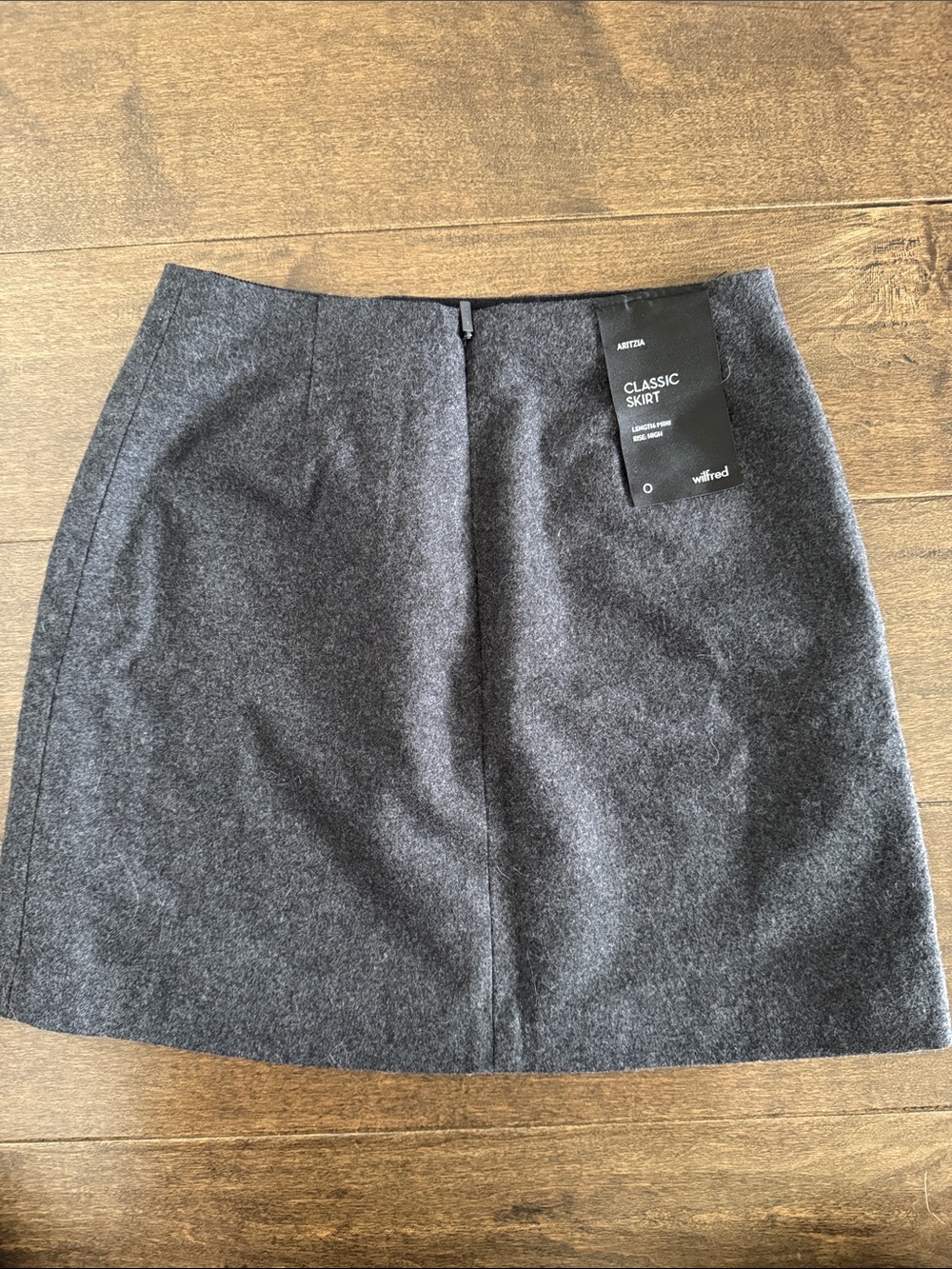 Aritzia Wilfred Dark Charcoal Mini Skirt
